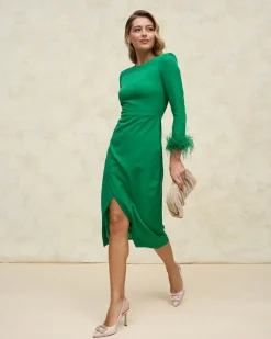 Store Robe Carmen Verte Outlet|Robes
