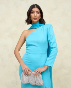 Discount Robe Chiara bleue Outlet|Invité Mariage