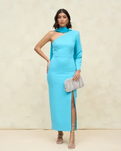 Discount Robe Chiara bleue Outlet|Invité Mariage