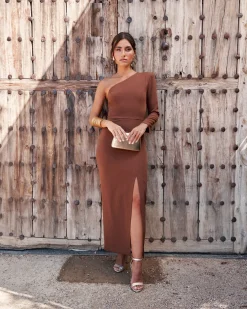 Online Robe Chiara marron Outlet|Remise Des Diplômes
