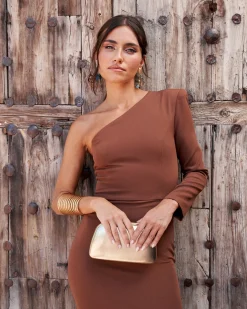 Online Robe Chiara marron Outlet|Remise Des Diplômes