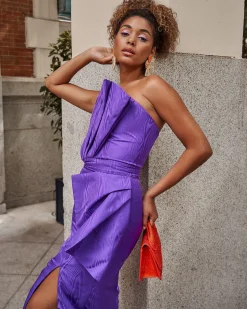 Store Robe coquillage violette Outlet