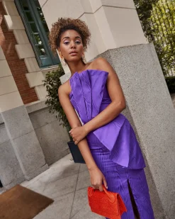 Store Robe coquillage violette Outlet