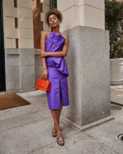 Store Robe coquillage violette Outlet