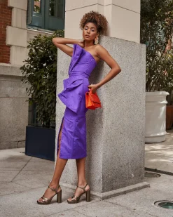 Store Robe coquillage violette Outlet