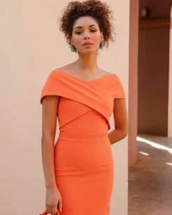 Best Robe Daniela Orange Outlet|Remise Des Diplômes