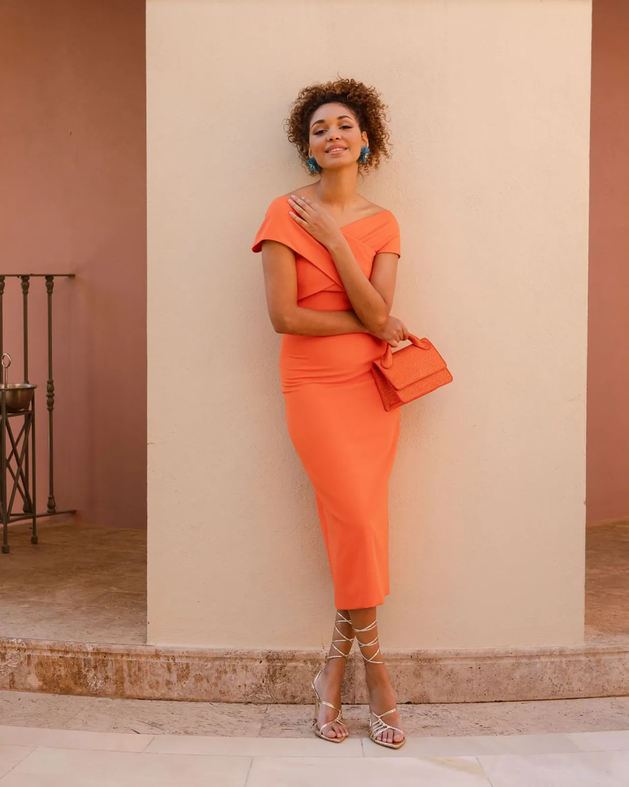 Best Robe Daniela Orange Outlet|Remise Des Diplômes