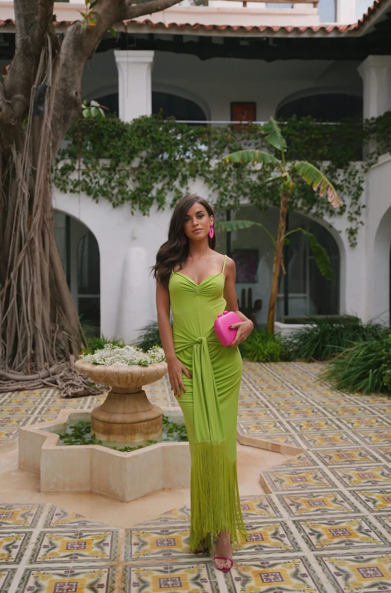 Online Robe Emma Verte Outlet|Invité Mariage