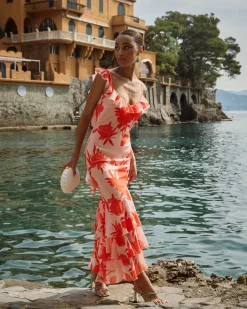 Fashion Robe Hanna Orange Outlet|Invité Mariage