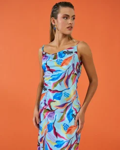 Store Robe Hera à imprimé tropical Outlet|Invité Mariage