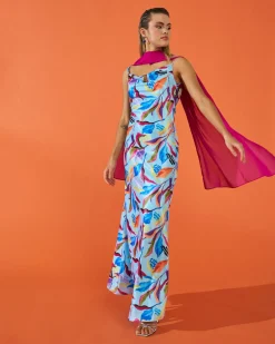 Store Robe Hera à imprimé tropical Outlet|Invité Mariage