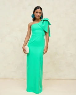 Best Robe longue pétale verte Communions Ou Baptêmes|Invité Mariage