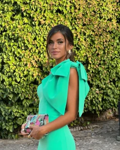 Best Robe longue pétale verte Communions Ou Baptêmes|Invité Mariage