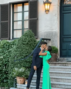 Best Robe longue pétale verte Communions Ou Baptêmes|Invité Mariage