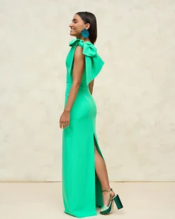 Best Robe longue pétale verte Communions Ou Baptêmes|Invité Mariage