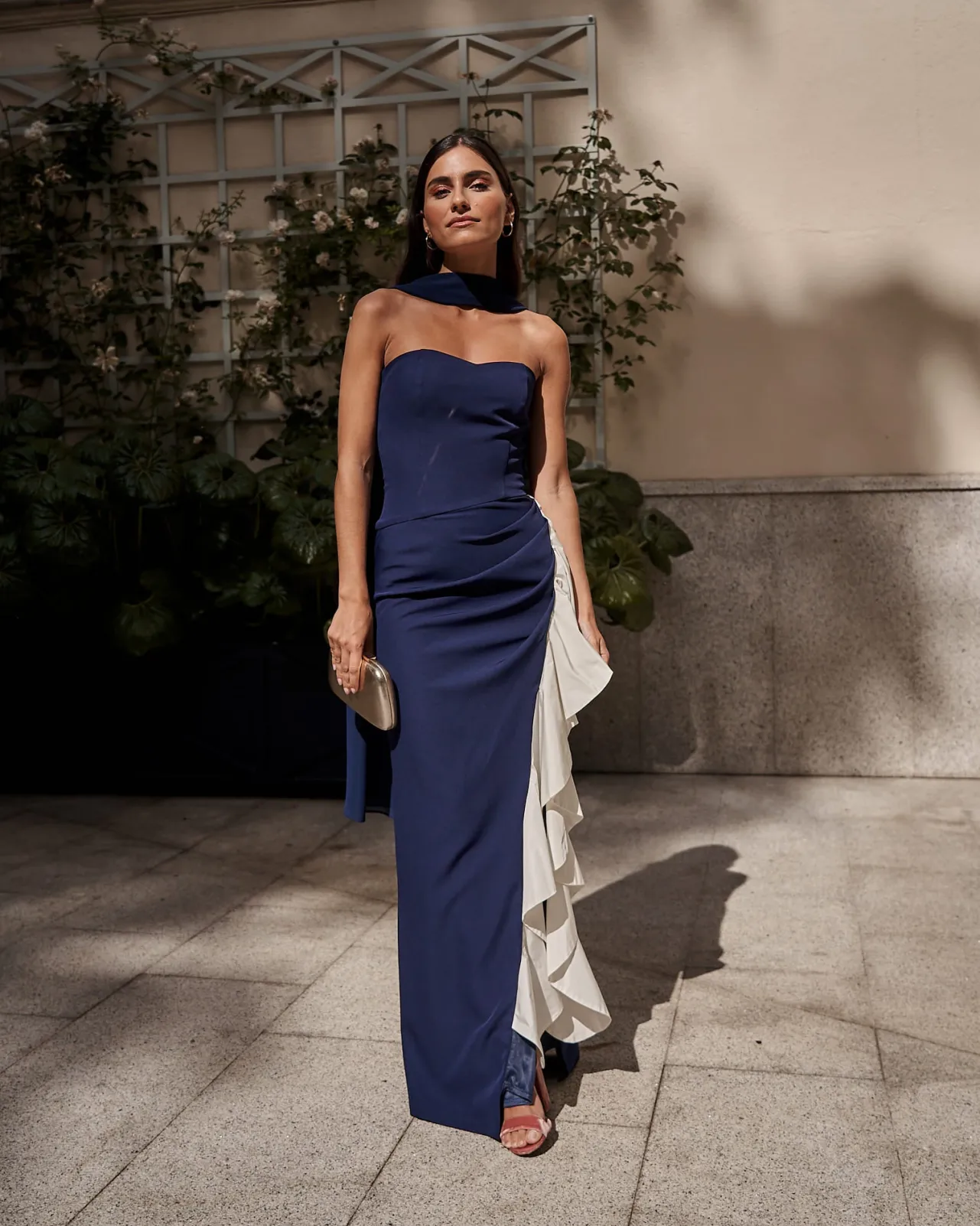 Cheap Robe Macarena Bleu Marine Remise Des Diplômes|Invité Mariage