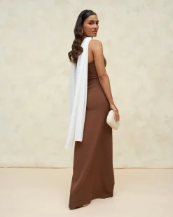 New Robe Macarena marron Outlet|Remise Des Diplômes