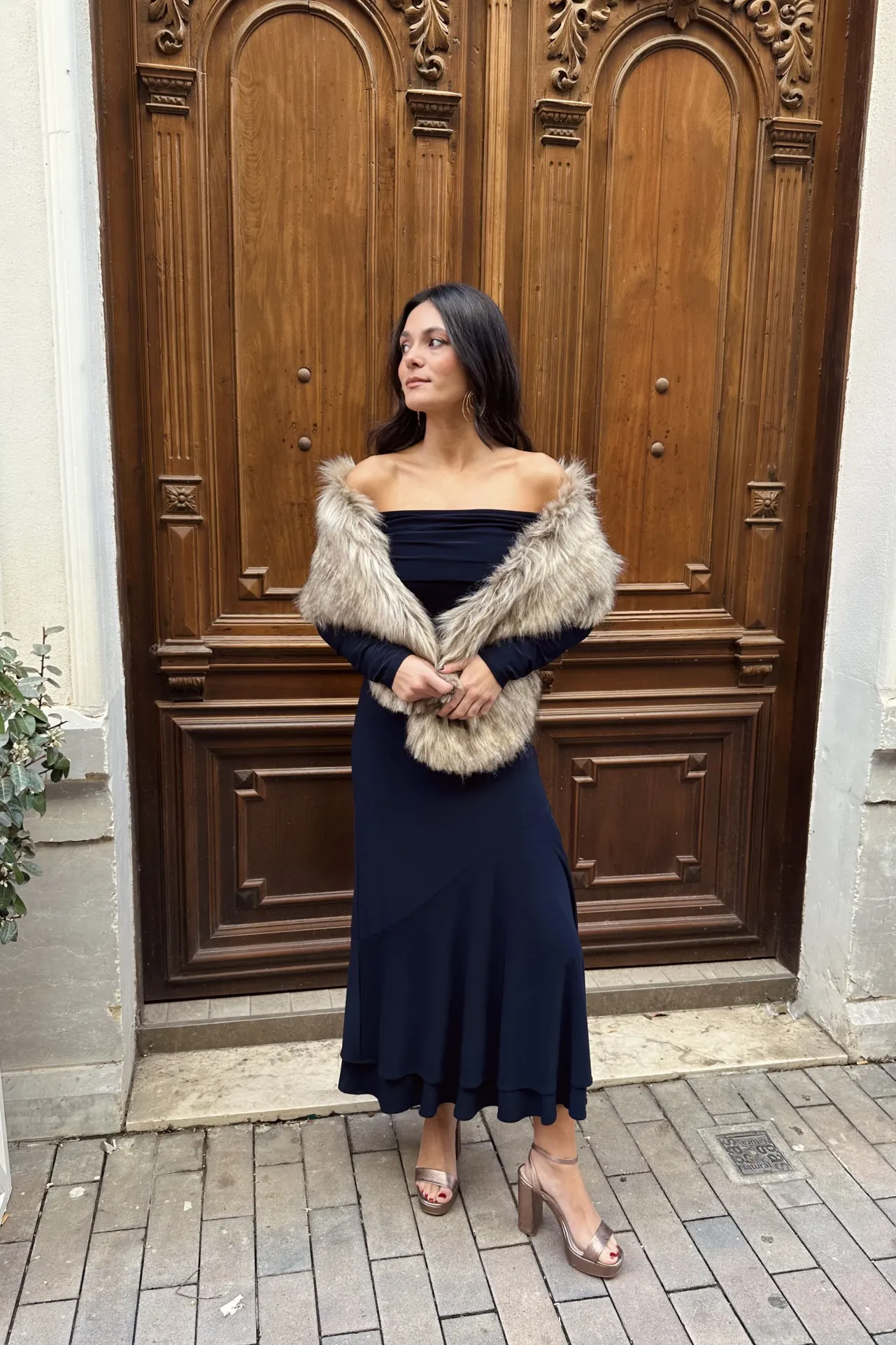 Outlet Robe Martini Bleue Remise Des Diplômes|Invité Mariage