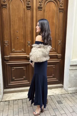 Outlet Robe Martini Bleue Remise Des Diplômes|Invité Mariage