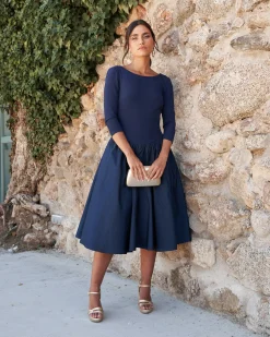 Discount Robe Marylin bleu marine Outlet|Remise Des Diplômes