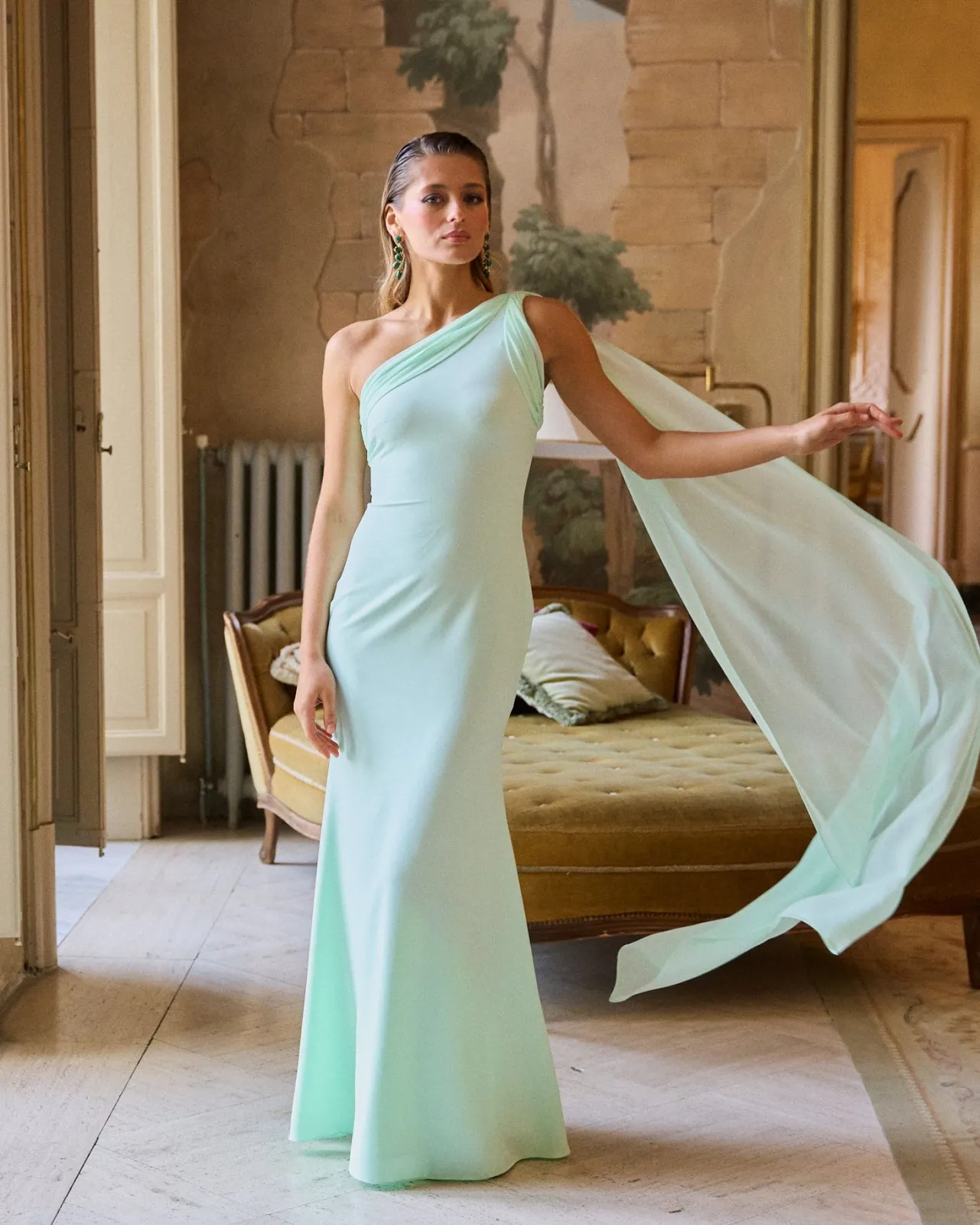 Online Robe Maxi Helena Vert Menthe Invité Mariage|Robes
