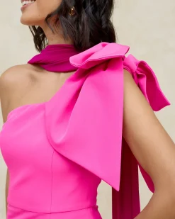 Best Robe Maxi Pétale Fuchsia Invité Mariage|Robes