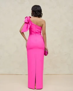 Best Robe Maxi Pétale Fuchsia Invité Mariage|Robes