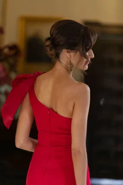Best Sale Robe Maxi Pétalo Rouge Remise Des Diplômes|Communions Ou Baptêmes