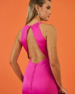 Discount Robe Megan fuchsia Outlet|Invité Mariage