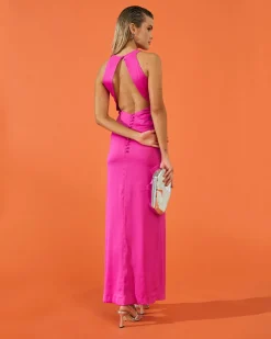Discount Robe Megan fuchsia Outlet|Invité Mariage