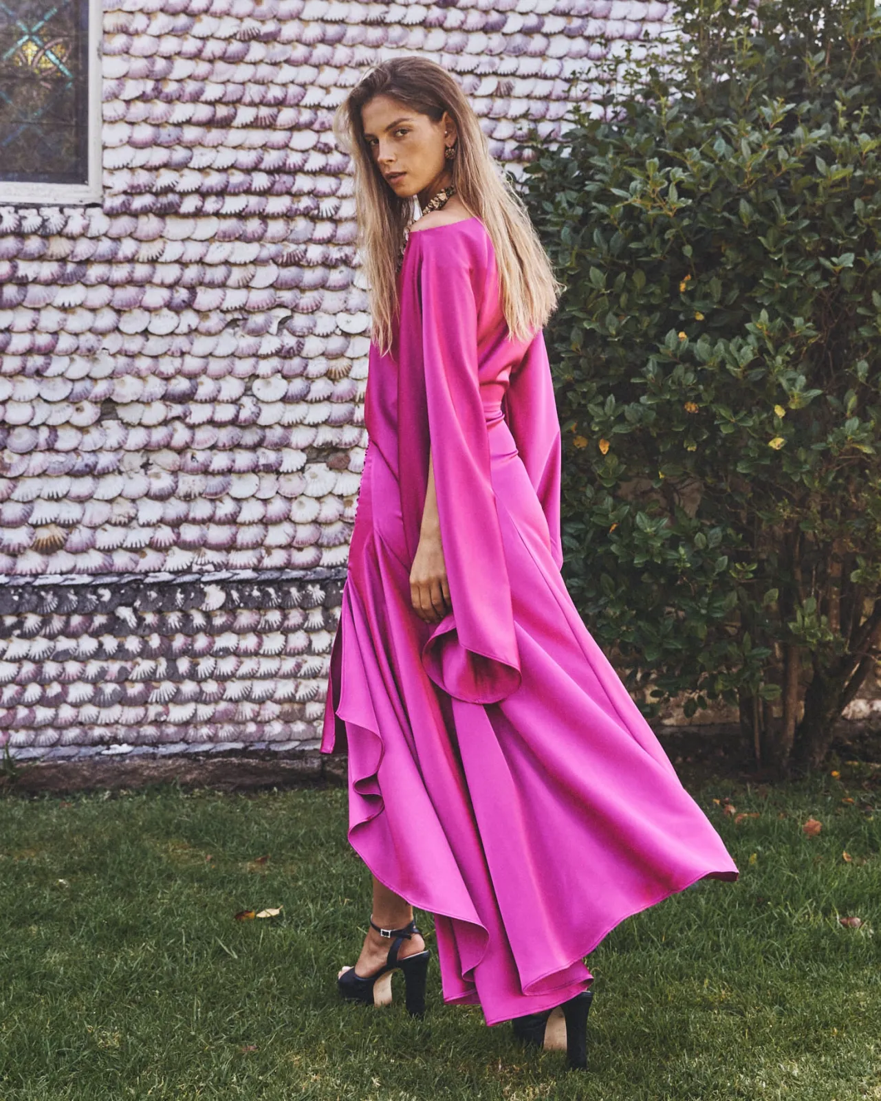 Hot Robe Midi Aldara Bougainvillier Remise Des Diplômes|Invité Mariage