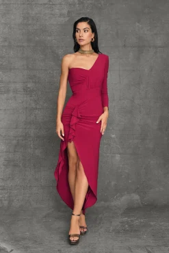 Best Robe Midi Amara Bordeaux Remise Des Diplômes|Invité Mariage