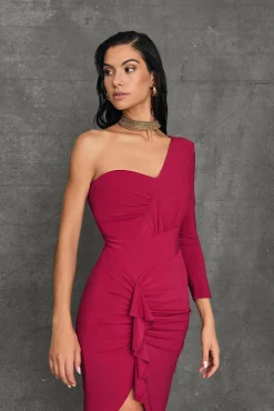 Best Robe Midi Amara Bordeaux Remise Des Diplômes|Invité Mariage