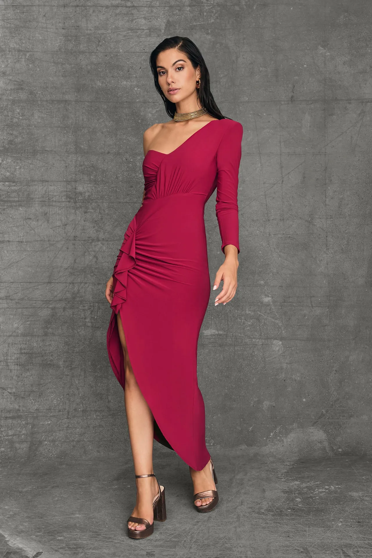 Best Robe Midi Amara Bordeaux Remise Des Diplômes|Invité Mariage