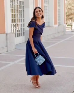Discount Robe Midi Musca marine Remise Des Diplômes|Communions Ou Baptêmes