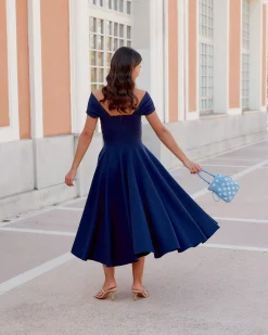 Discount Robe Midi Musca marine Remise Des Diplômes|Communions Ou Baptêmes