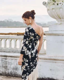 Outlet Robe Midi Noire Xulia Remise Des Diplômes|Invité Mariage