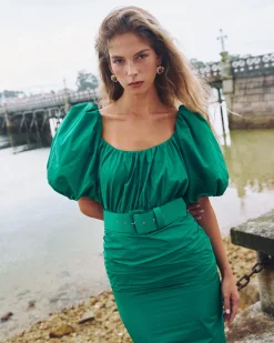 Cheap Robe Midi Sabela Verte Outlet|Remise Des Diplômes