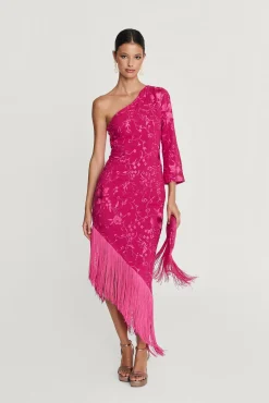 Store Robe Midi Xulia Bougainvillée Remise Des Diplômes|Invité Mariage