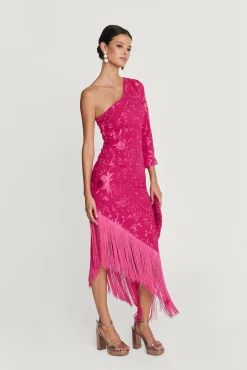 Store Robe Midi Xulia Bougainvillée Remise Des Diplômes|Invité Mariage