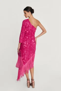 Store Robe Midi Xulia Bougainvillée Remise Des Diplômes|Invité Mariage