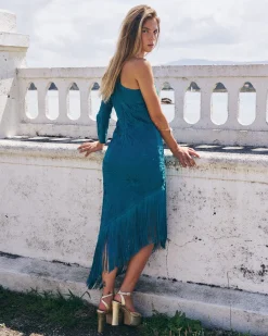 Best Sale Robe Midi Xulia Turquoise Remise Des Diplômes|Invité Mariage