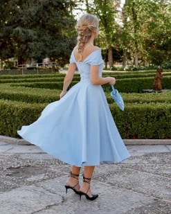 Online Robe Musca Bleu Ciel Robes