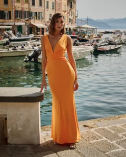Flash Sale Robe Nicole Mangue Outlet|Invité Mariage