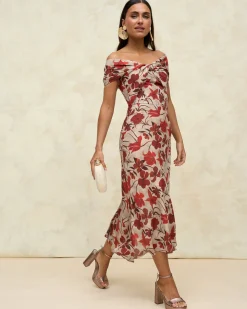 Discount Robe Reme à imprimé floral Outlet|Robes