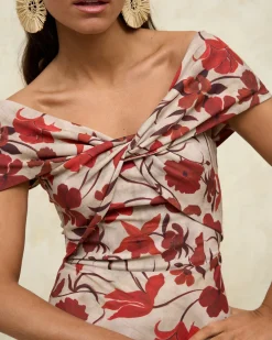 Discount Robe Reme à imprimé floral Outlet|Robes
