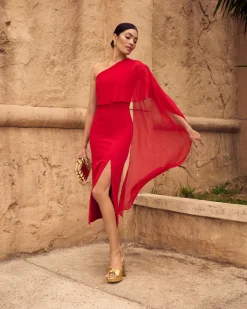Shop Robe thaïlandaise rouge Outlet|Robes