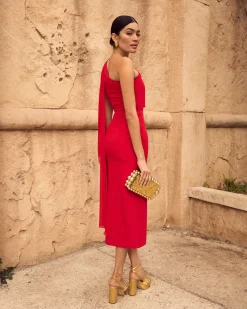 Shop Robe thaïlandaise rouge Outlet|Robes