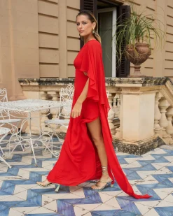 Fashion Robe Valentina rouge Outlet|Remise Des Diplômes