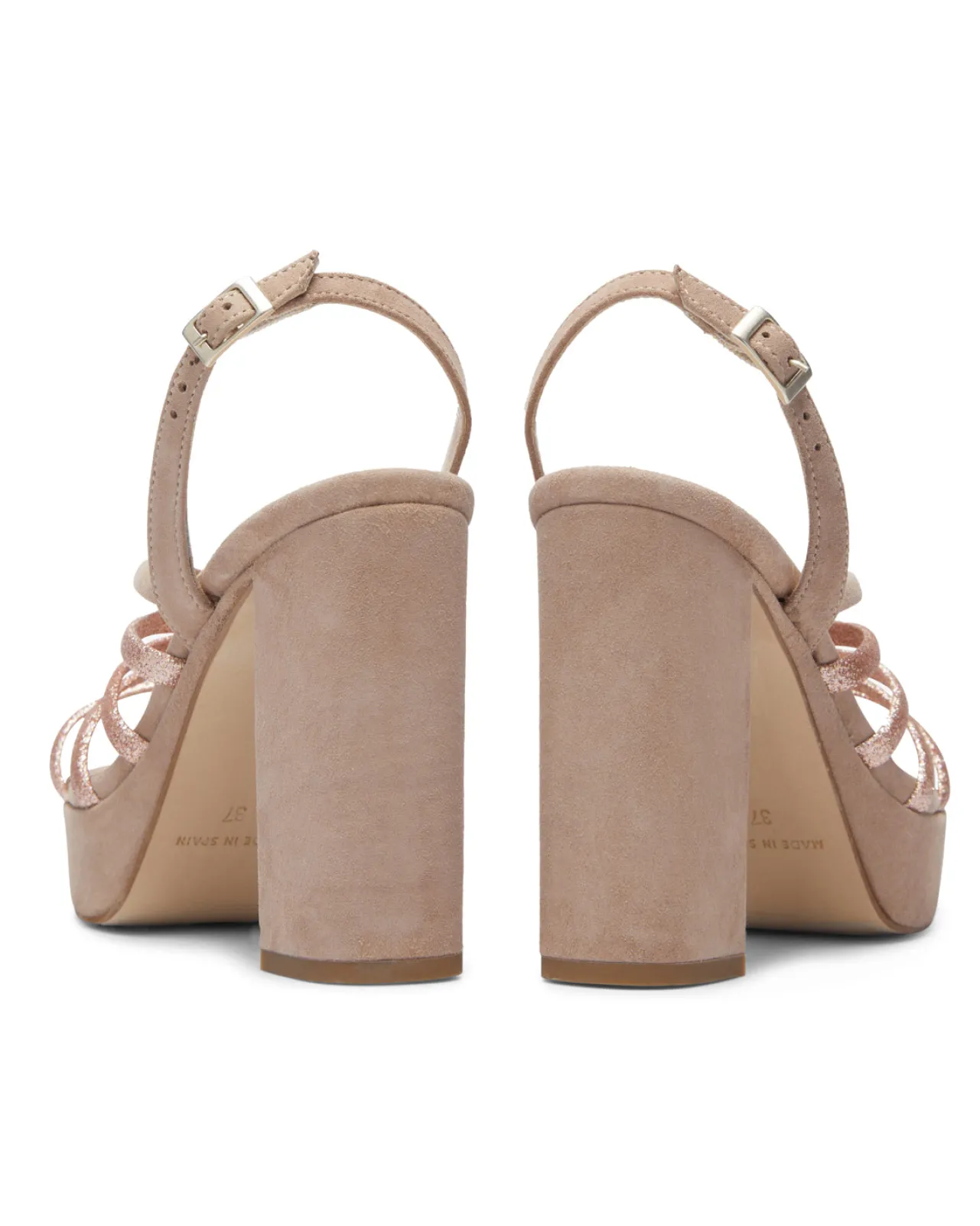 New Sandales Cipria en cuir à paillettes Chaussures